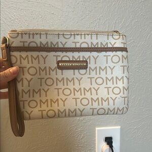 Tommy Hilfiger Beige Wristlet